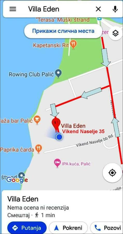 Vila Eden Palic Palić Exterior foto